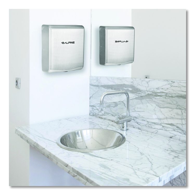 Willow Commercial 120V Automatic Hand Dryer, 3.93 x 11.25 x 12.63, Silver