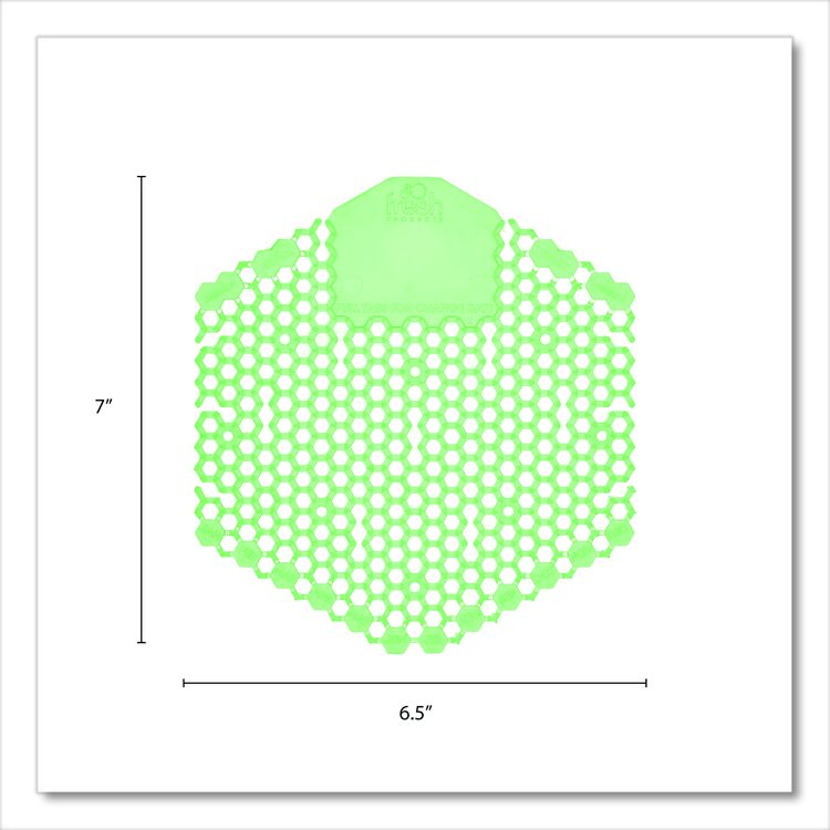 Wave 3D Urinal Deodorizer, Cucumber Melon Scent, Green, 10/Box