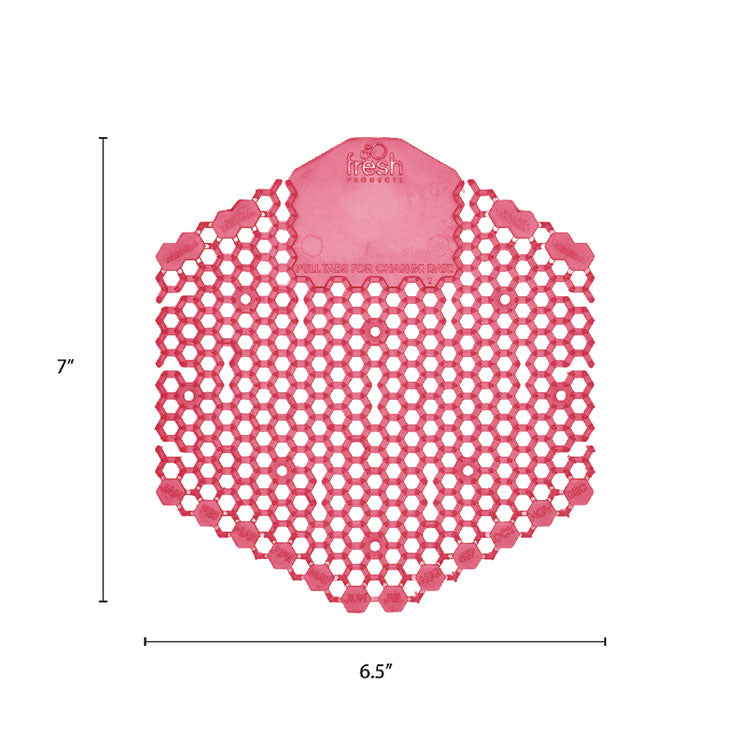 Wave 3D Urinal Deodorizer, Spiced Apple Scent, Red, 10/Box