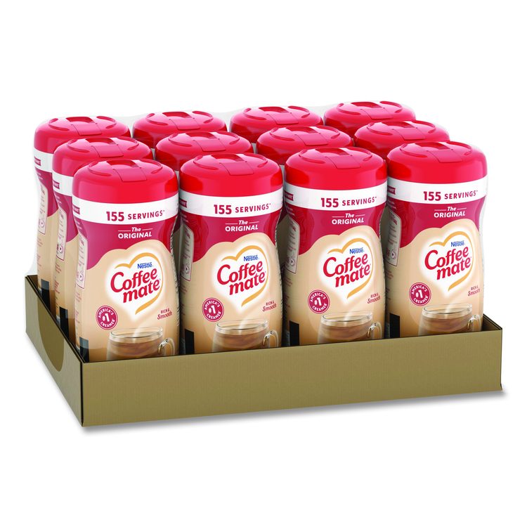 Non-Dairy Powdered Creamer, Original, 11 oz Canister, 12/Carton