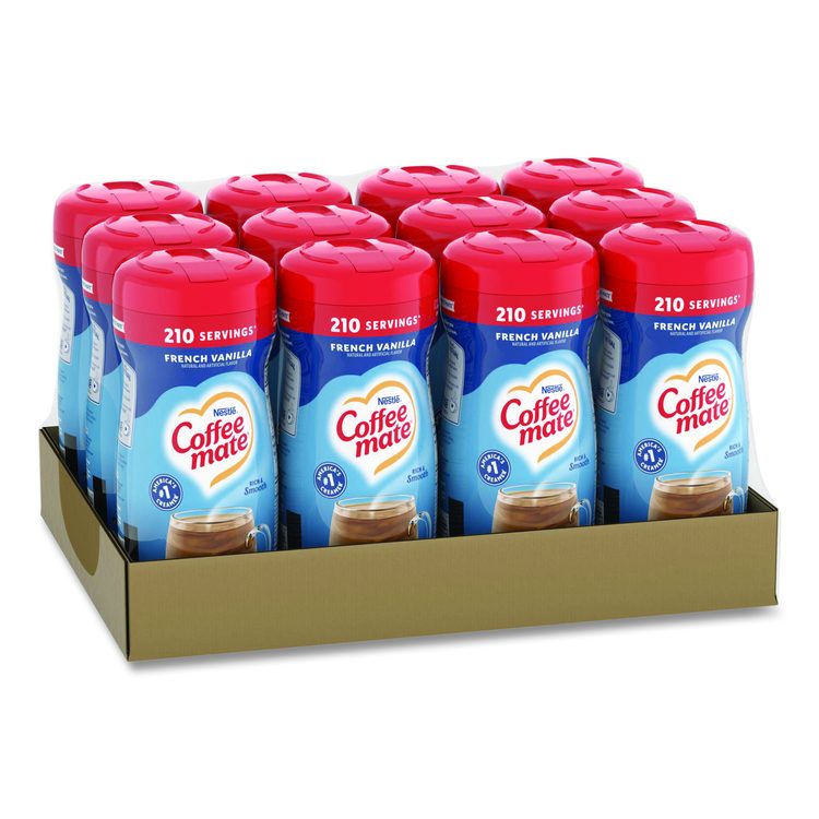 Non-Dairy Powdered Creamer, French Vanilla, 15 oz Canister, 12/Carton