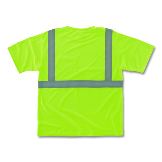 GloWear 8289-ECO Class 2 Recycled Hi-Vis T-Shirt, Small, Lime