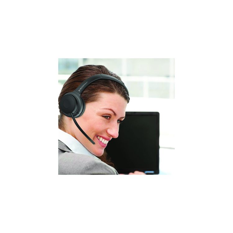 HS6200MBT Wireless Mono Headset with Detachable Boom Microphone, Over the Head