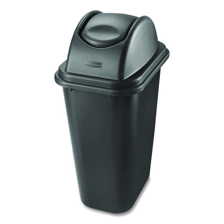 Rectangular Free-Swinging Plastic Lid, Black
