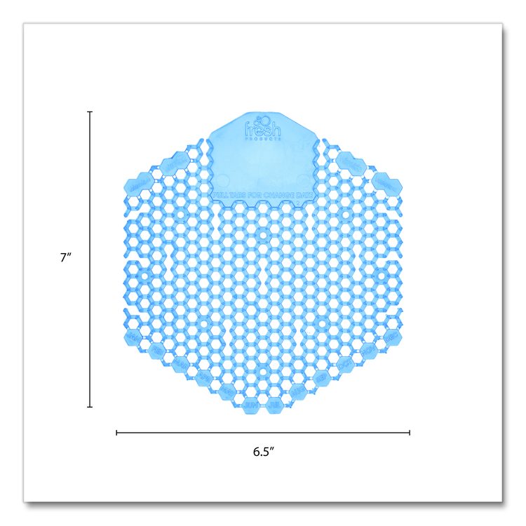 Wave 3D Urinal Deodorizer, Cotton Blossom Scent, Blue, 10/Box
