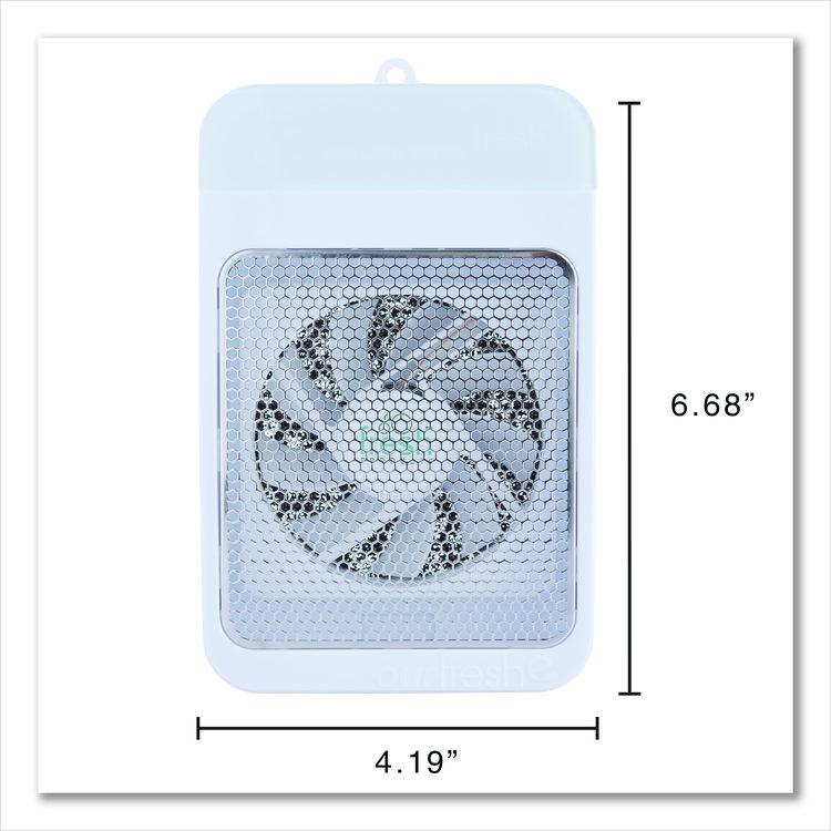 ourfreshE Dispenser, 2.71 x 4.19 x 6.68, White
