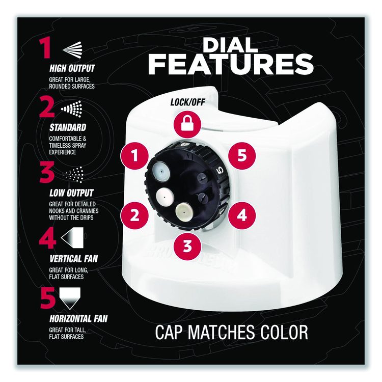 Stops Rust 5-in-1 Spray Paint, Flat White, 12 oz Aerosol Can, 6/Carton