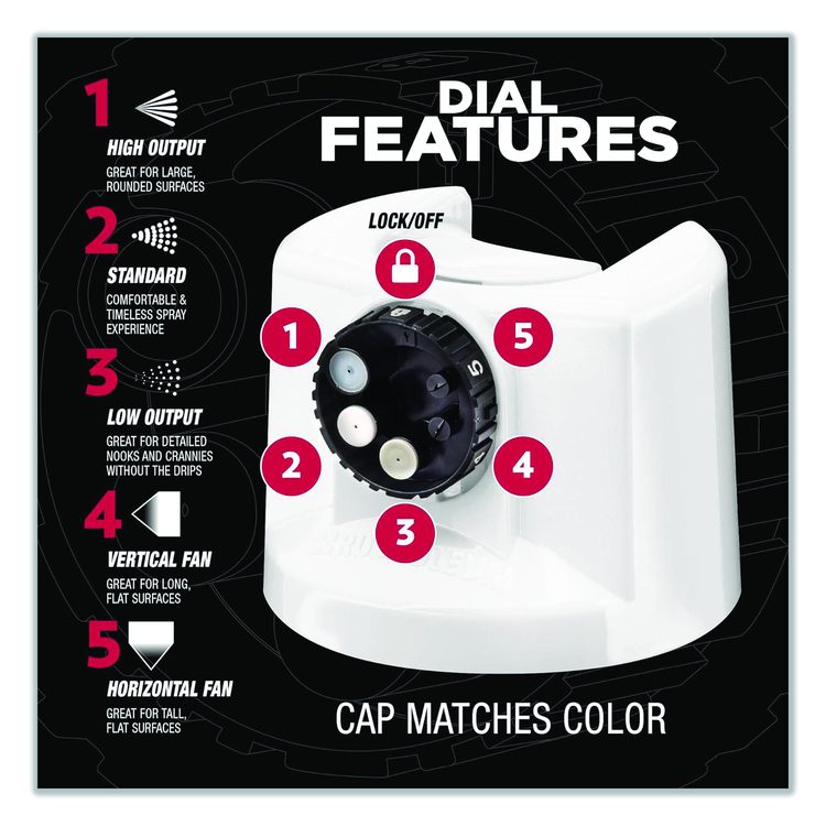 Stops Rust 5-in-1 Spray Paint, White, 12 oz Aerosol Can, 6/Carton