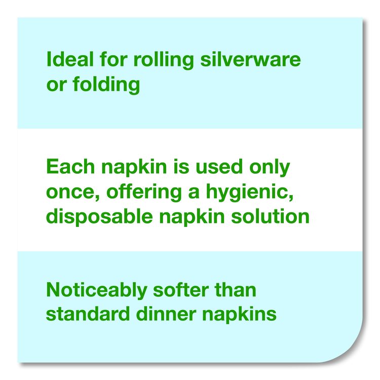 LinStyle Valet Guest Towel, 1-Ply, 11.5 x 17, White, 100/Pack, 5 Packs/Carton