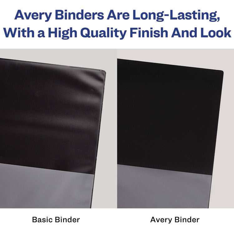 Heavy-Duty Non-View Binder with DuraHinge and Locking One Touch EZD Rings, 3 Rings, 3" Capacity, 11 x 8.5, Red