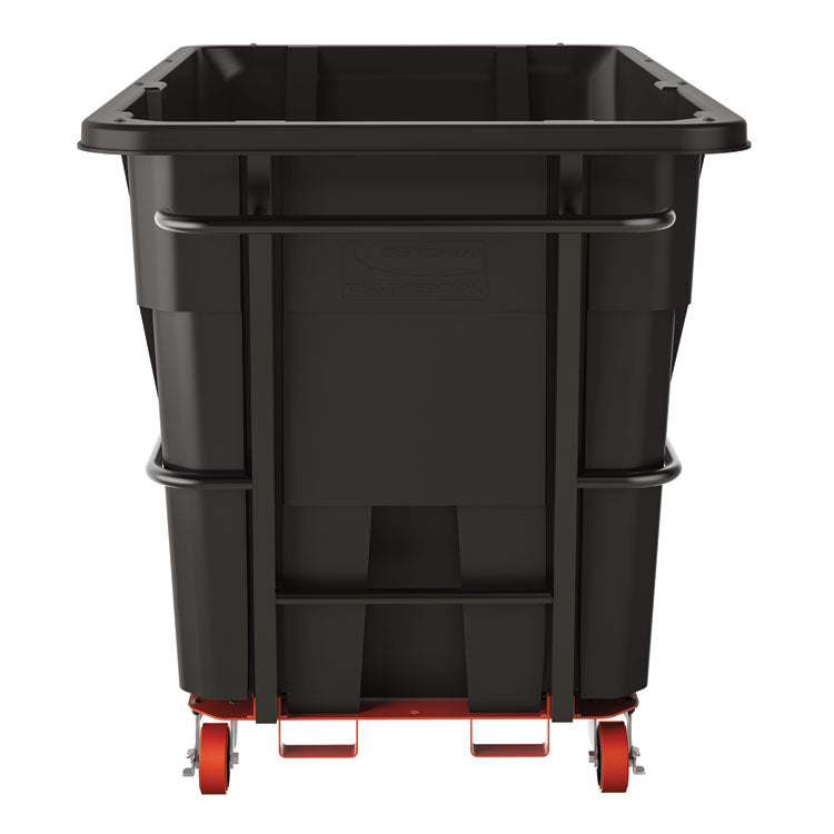 2 cu yd Standard Duty Tilt Truck, Forkliftable Frame, 1,400 lb Capacity, Black