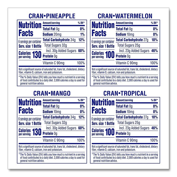 Tropical Variety Pack, Assorted Flavors, 10 oz Bottle, 24/Carton