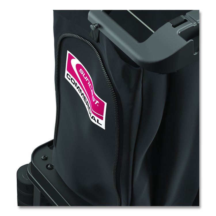 Housekeeping Cart Standard Bag, 23 Gal, 15.6" x 12.37" x 30", Black