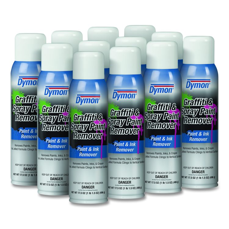 Graffiti/Paint Remover, Jelled Formula, 17.5 oz Aerosol Spray