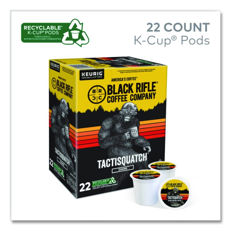 Tactisquatch Coffee K-Cups, 22/Box