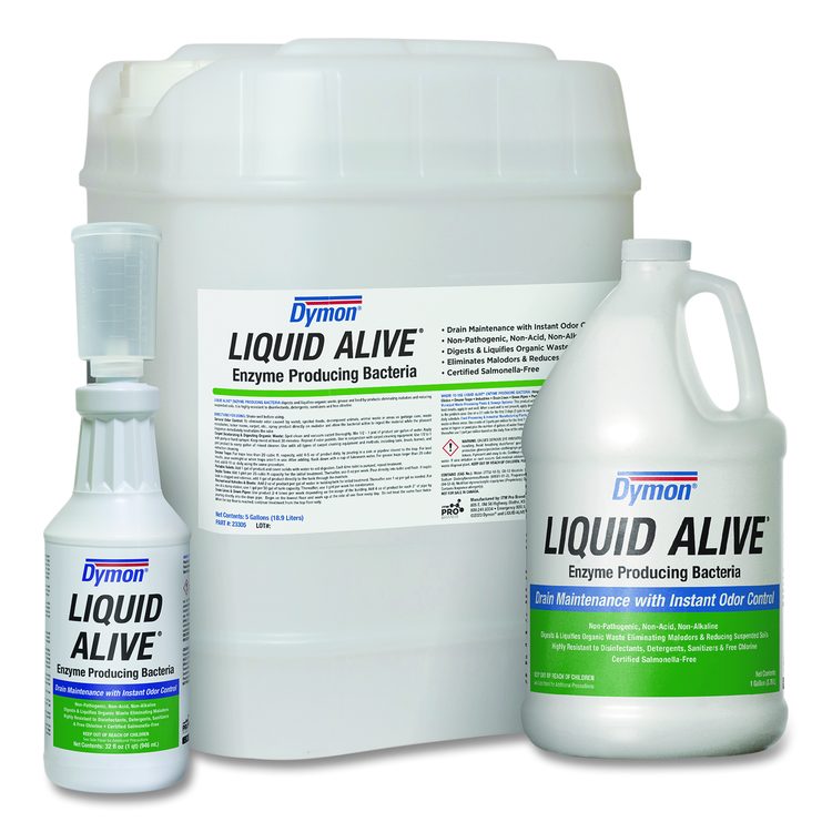 LIQUID ALIVE Enzyme Producing Bacteria, 1 gal Bottle, 4/Carton