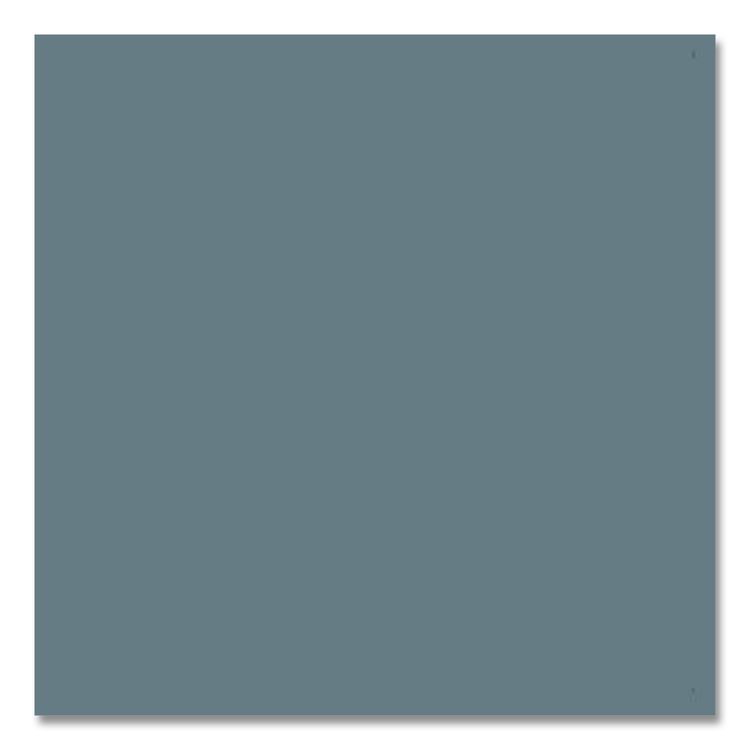 Coda Low Profile Circular Magnetic Glassboard, 48 x 48, Smoke Surface