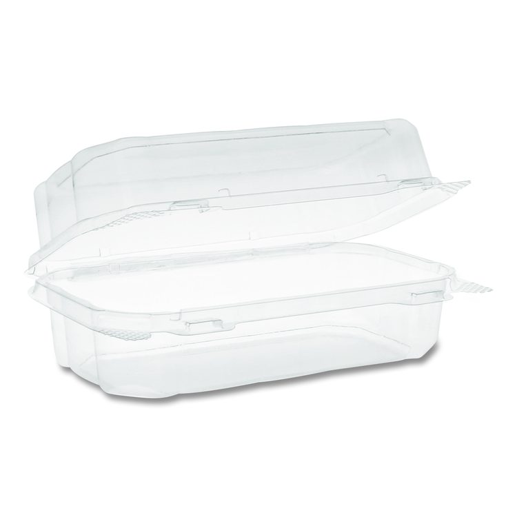 Hoagie Hinged Lid Container, 9 x 5.5 x 3.2, Clear, Plastic, 220/Carton