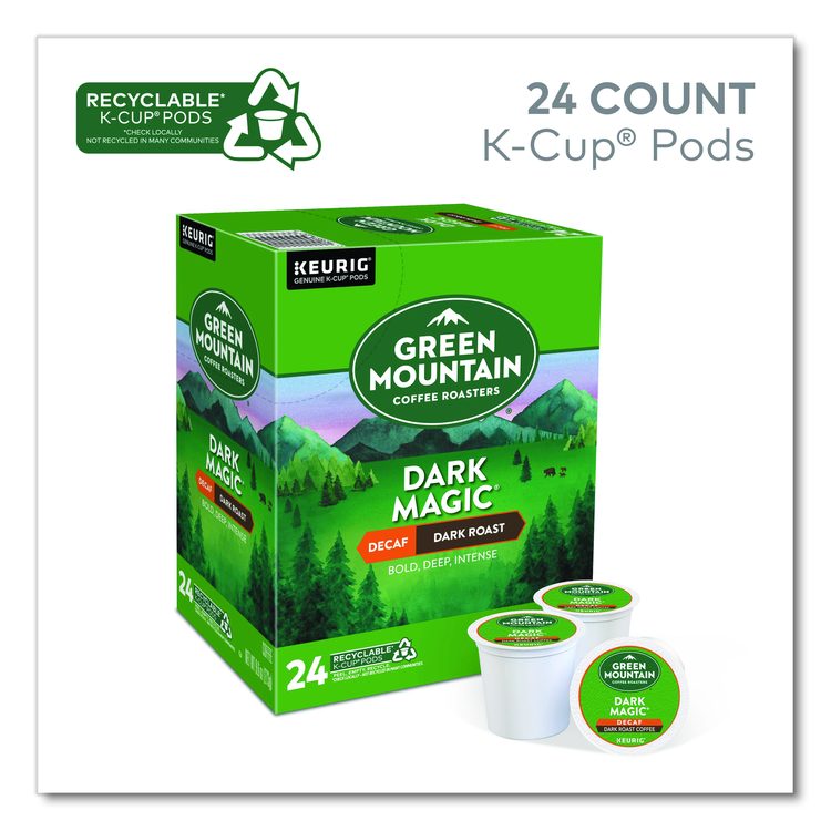 Dark Magic Decaf Extra Bold Coffee K-Cups, 24/Box