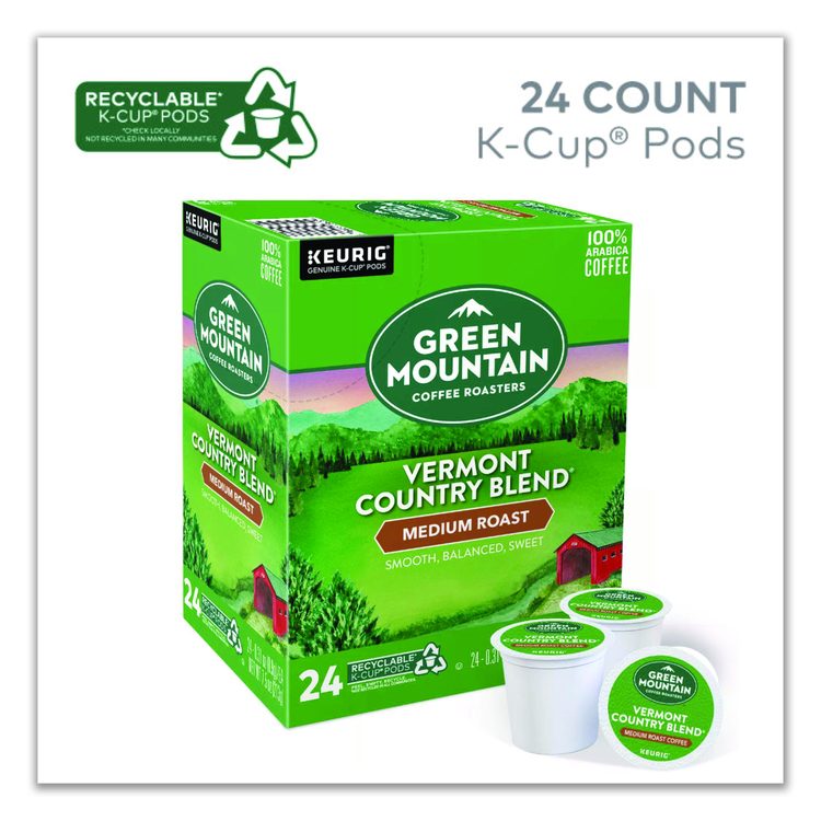 Vermont Country Blend Coffee K-Cups, 24/Box