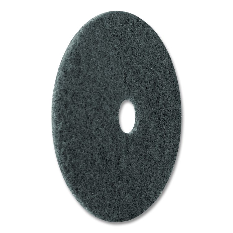 Titan Stripping Pad, 20" Diameter, Gray, 5/Carton
