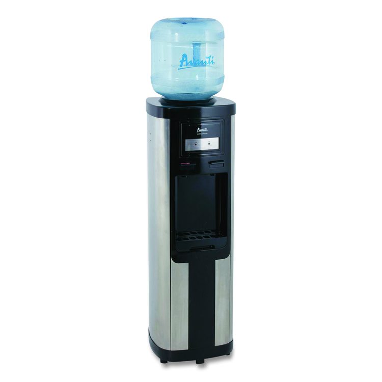 Hot and Cold Water Dispenser, 3 gal to 5 gal, 12.25 x 13 x 38.75, Stainless Steel