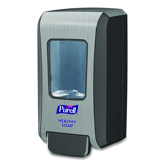 FMX-20 Soap Push-Style Dispenser, 2,000 mL, 6.5 x 4.65 x 11.86, Graphite/Chrome, 6/Carton