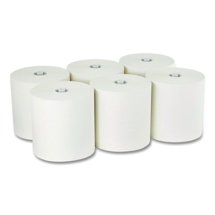 Pacific Blue Ultra Paper Towels, 1-Ply, 7.87" x 1,150 ft, White, 6 Rolls/Carton