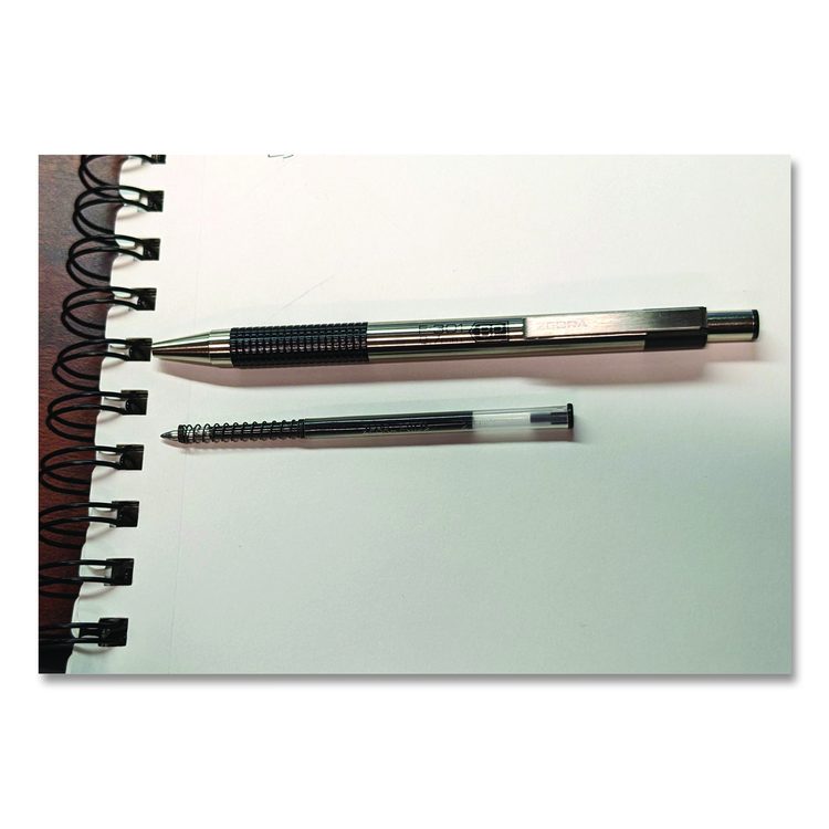 F-Refill for Zebra F-Series Ballpoint Pens, Fine Conical Tip, Black Ink, 2/Pack