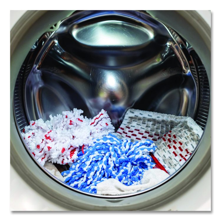 ProMist MAX Refill, Microfiber, Custom Size for ProMist Mop System, Red/White/Gray, 4/Carton
