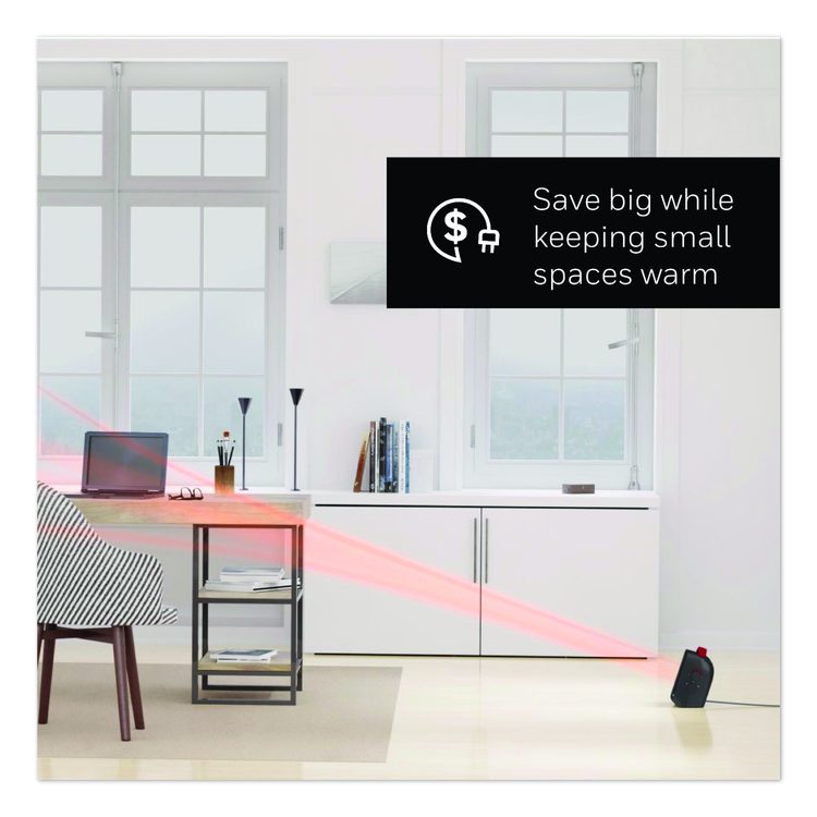 UberHeat 5 Ceramic Heater, 1,500 W, 4.5 x 4.5 x 8.86, Black