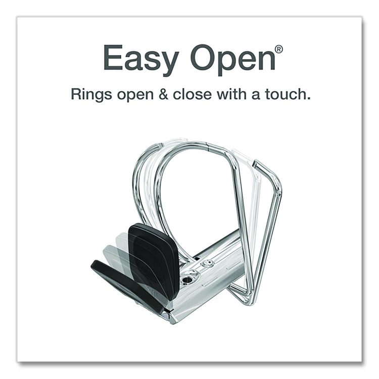 FreeStand Easy Open Locking Slant-D Ring Binder, 3 Rings, 2" Capacity, 11 x 8.5, White