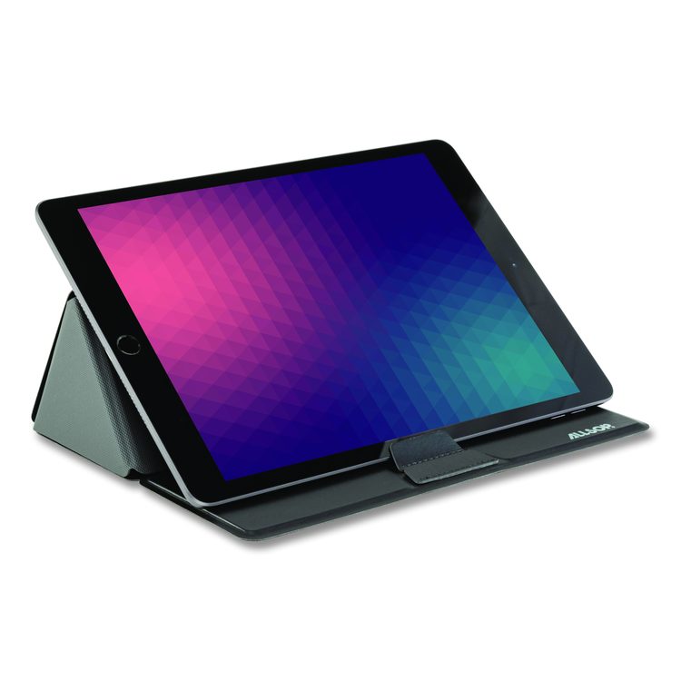 Foldio Laptop and Tablet Stand, +30 Tilt, 9.5" x 14.5" x 3", Black, Supports 7 lb