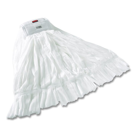 Disposable Mop, Nonwoven Fiber, #24, 5" Headband, White