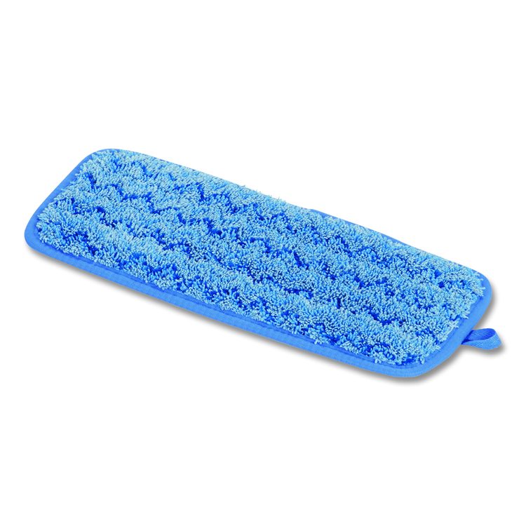 Microfiber Wall/Stair Wet Mopping Pad, 13.75 x 5.5 x 0.5, Blue