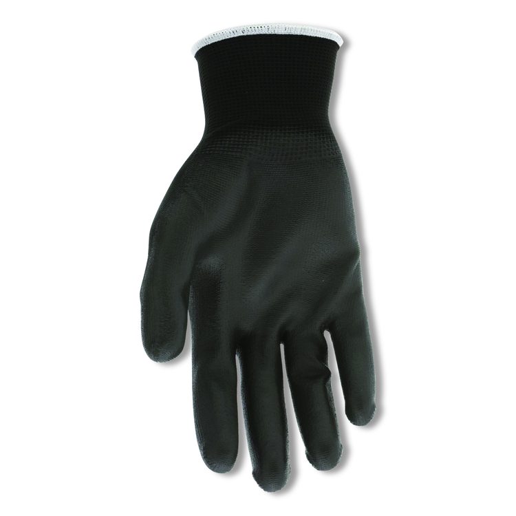 Work Gloves, 10" Long, Medium, Black, 12 Pairs