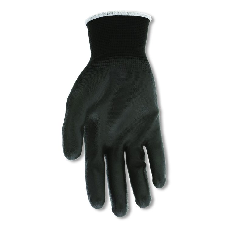 Work Gloves, 10" Long, X-Large, Black, 12 Pairs