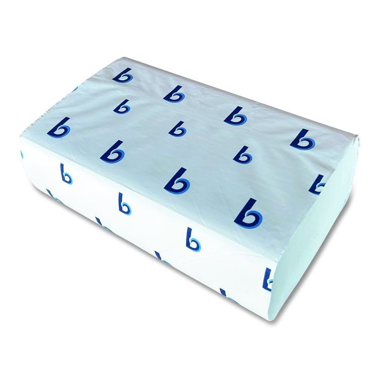 Structured Multifold Towels, 1-Ply, 9 x 9.5, White, 250/Pack, 16 Packs/Carton