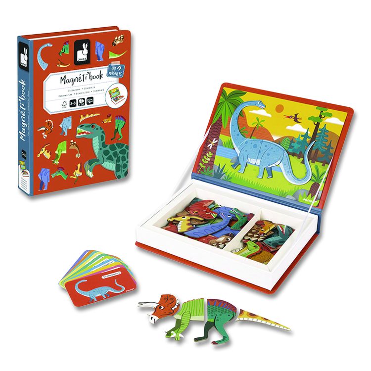 Magneti'books, Dinosaurs, Grades Pre-K to 3, 50 Pieces