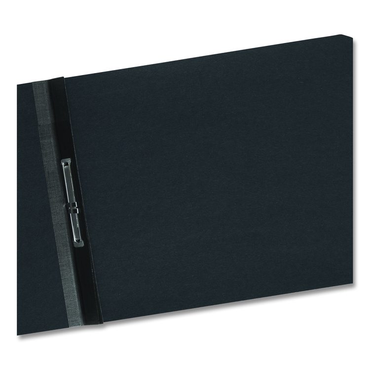 Prong Fastener Premium Pressboard Report Cover, Two-Piece Prong Fastener, 2" Capacity, 8.5 x 11, Black/Black