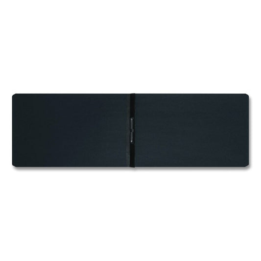 Prong Fastener Premium Pressboard Report Cover, Two-Piece Prong Fastener, 3" Capacity, 8.5 x 14, Black/Black