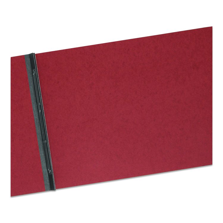 Prong Fastener Premium Pressboard Report Cover, Two-Piece Prong Fastener, 3" Capacity, 11 x 17, Red/Red