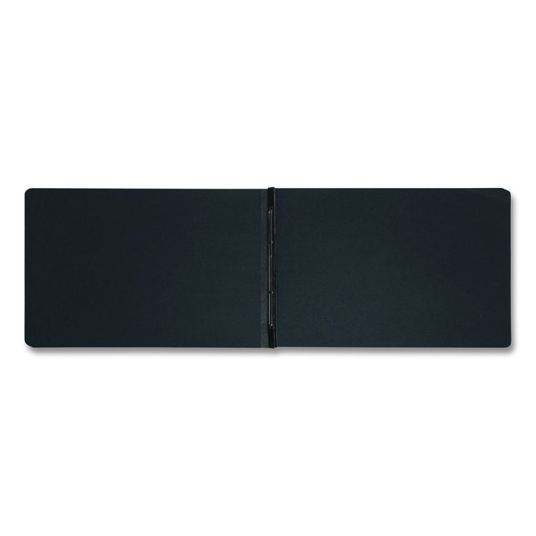 Prong Fastener Premium Pressboard Report Cover, Two-Piece Prong Fastener, 3" Capacity, 11 x 17, Black/Black