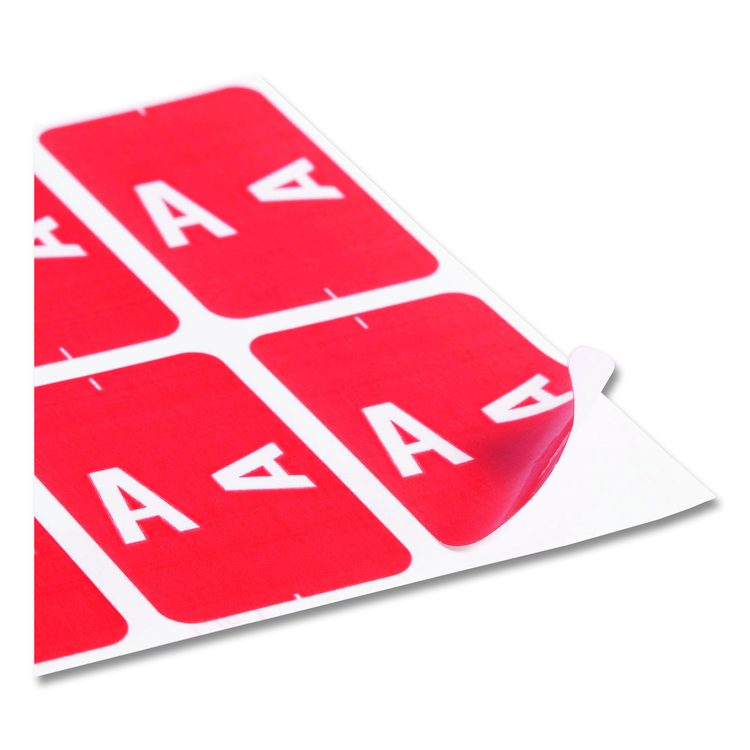 AlphaZ Color-Coded First Letter Combo Alpha Labels, I/V, 1.16 x 3.63, Pink/White, 5/Sheet, 20 Sheets/Pack