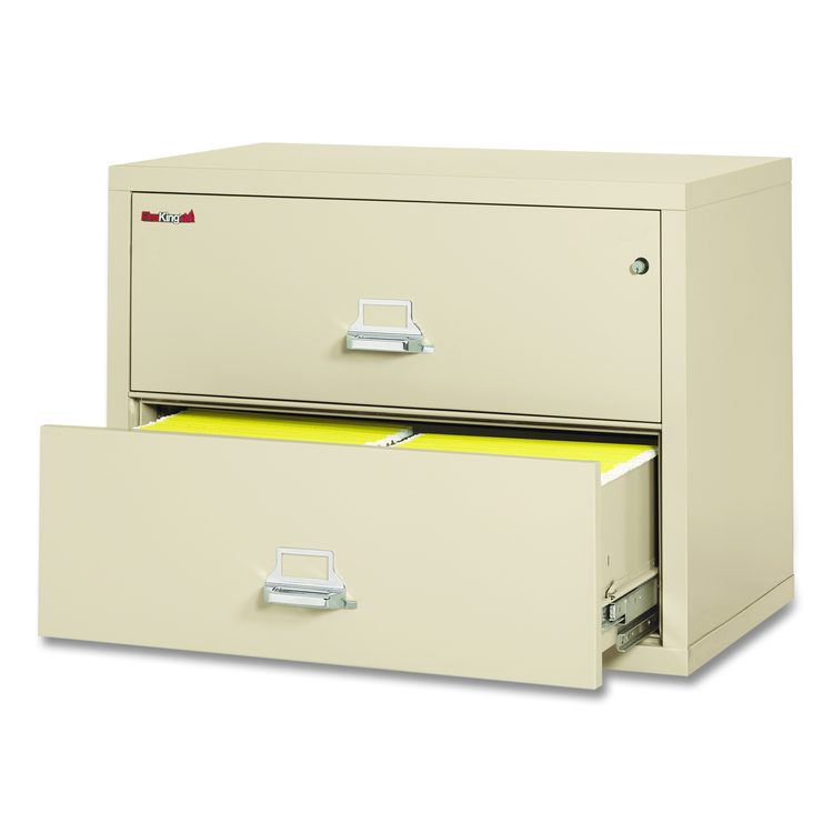 Insulated Lateral File, 2 Legal/Letter-Size File Drawers, Parchment, 37.5" x 22.13" x 27.75"