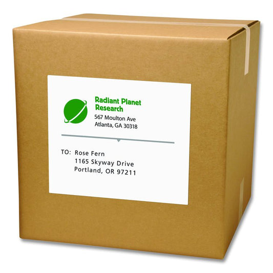 White Shipping Labels-Bulk Packs, Inkjet/Laser Printers, 8.5 x 11, White, 500/Carton