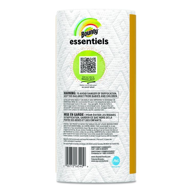 Essentials Select-A-Size Kitchen Roll Paper Towels, 2-Ply, 108 Sheets/Roll, 24 Rolls/Carton