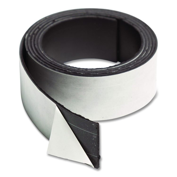 Magnetic Adhesive Tape Roll, 1" x 4 ft, Black