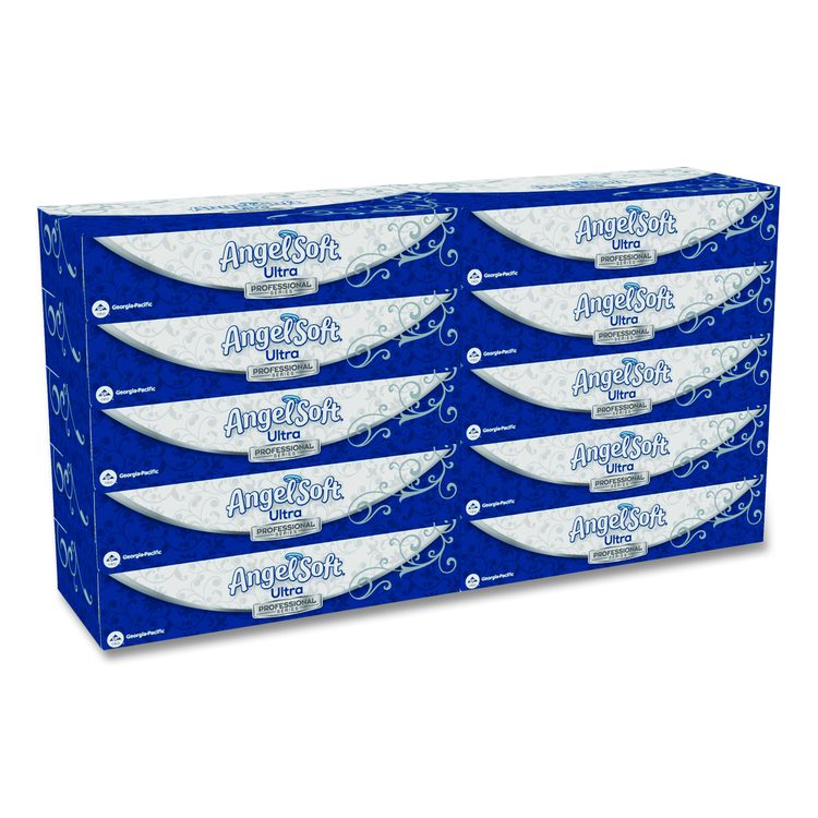 ps Ultra Facial Tissue, 2-Ply, White, 125 Sheets/Box, 10 Boxes/Carton