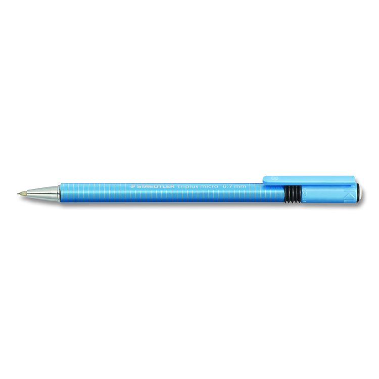 Mechanical Pencils, 0.7 mm, HB (#2), Black Lead, Light Blue Barrel, 10/Box
